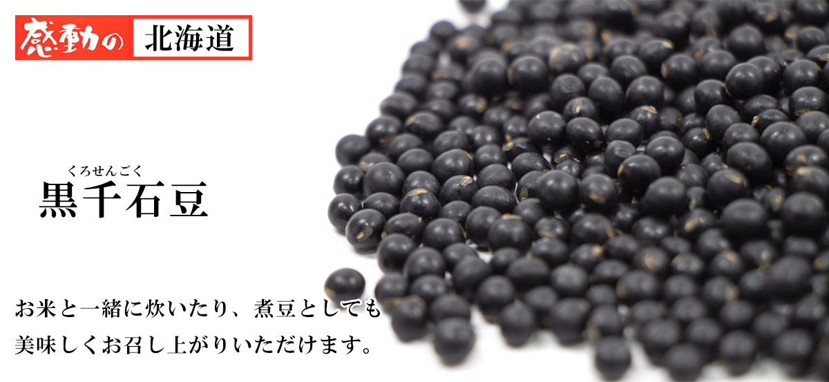 感動の北海道 甦った黒大豆 男達の黒千石 150g